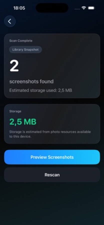 Fastest Screenshot Cleaner 3